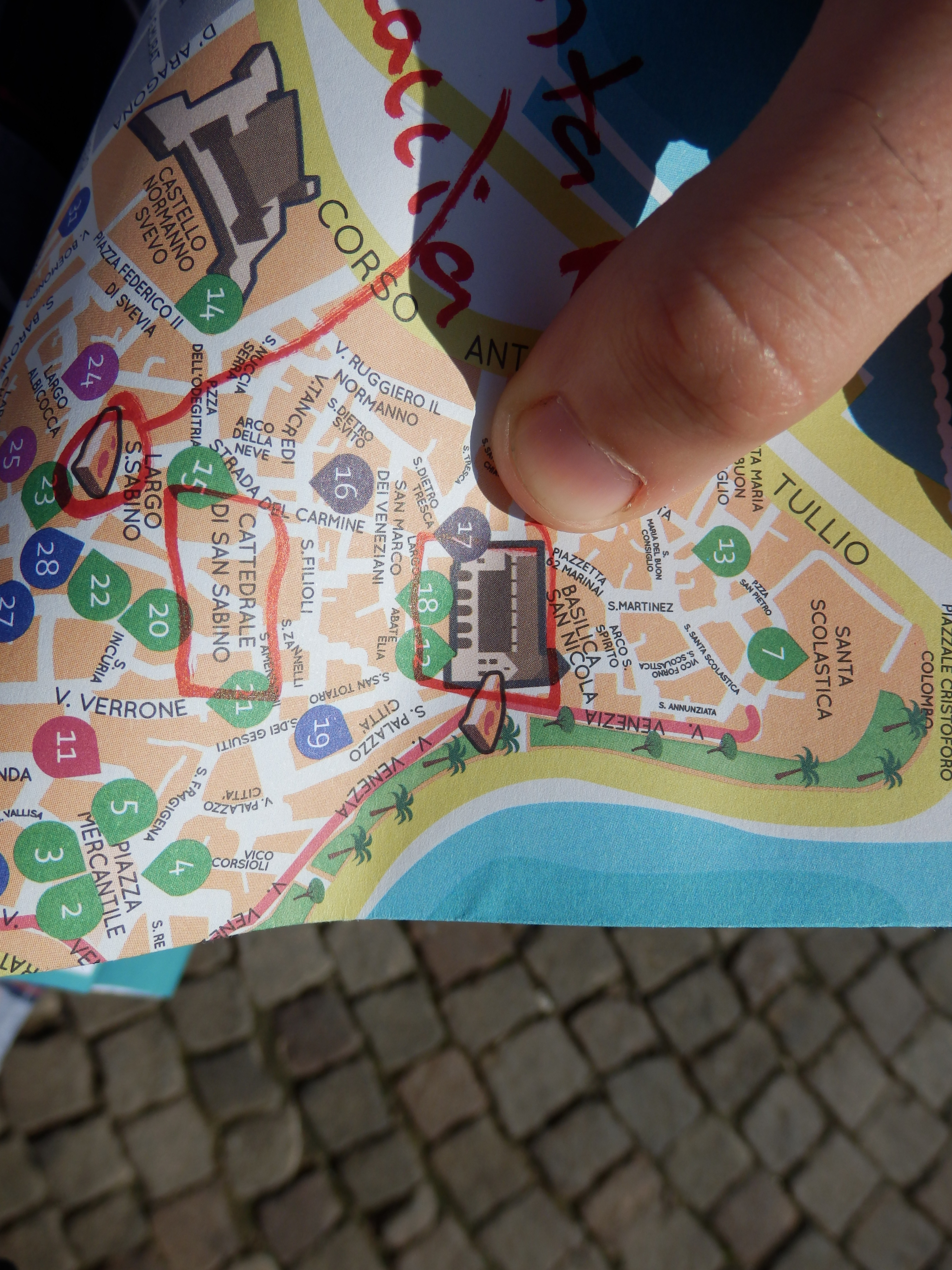 Italie, itinéraire 2015